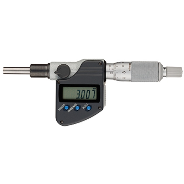 Mitutoyo Digimatic Micrometer Head Flat Spindle Face IP65 0-25mm Mitutoyo Digimatic Micrometer Head Flat Spindle Face IP65 0-25mm