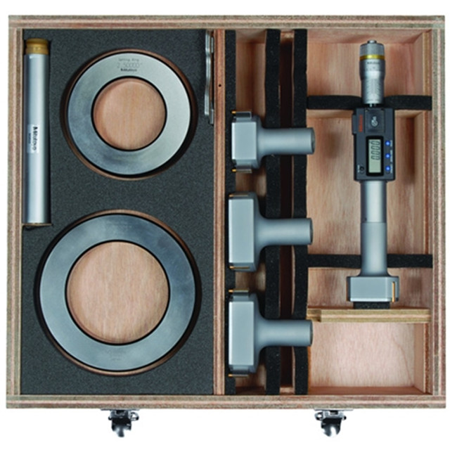 Mitutoyo Digimatic Holtest Internal Micrometer Interchangeable Head Set 2-4 inches Mitutoyo Digimatic Holtest Internal Micrometer Interchangeable Head Set 2-4 inches