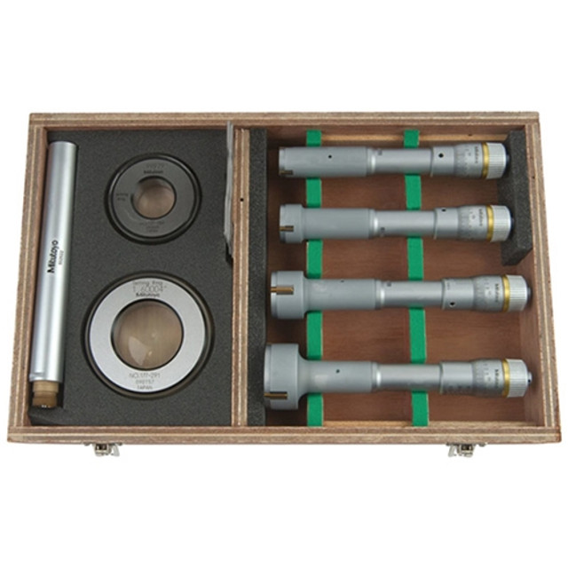 Mitutoyo Three Point Internal Micrometer Holtest Set 0.8-2 inch Mitutoyo Three Point Internal Micrometer Holtest Set 0.8-2 inch