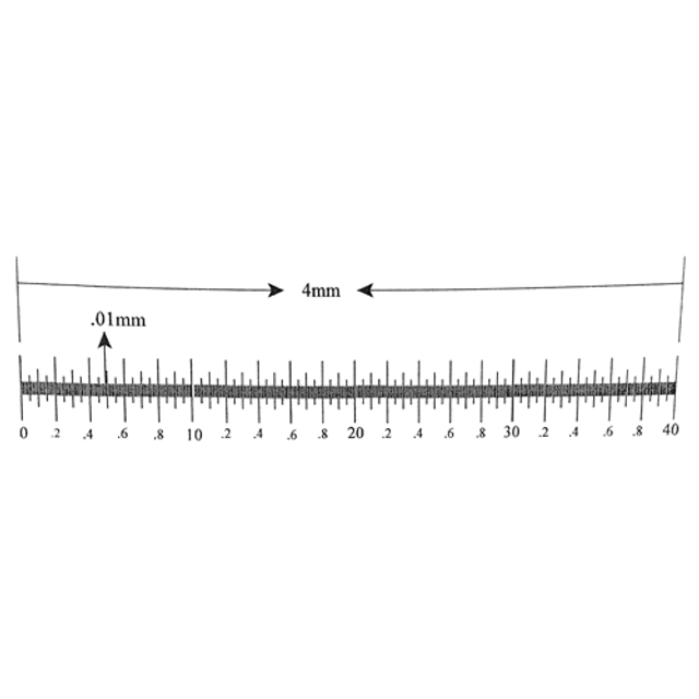 Reticle Ruler 4mm 400 Divisions