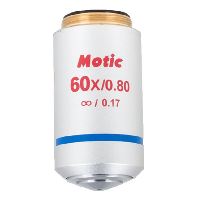 Motic Plan UC 60x Strain Free Microscope Objective Lens Motic Plan UC 60x Strain Free Microscope Objective Lens