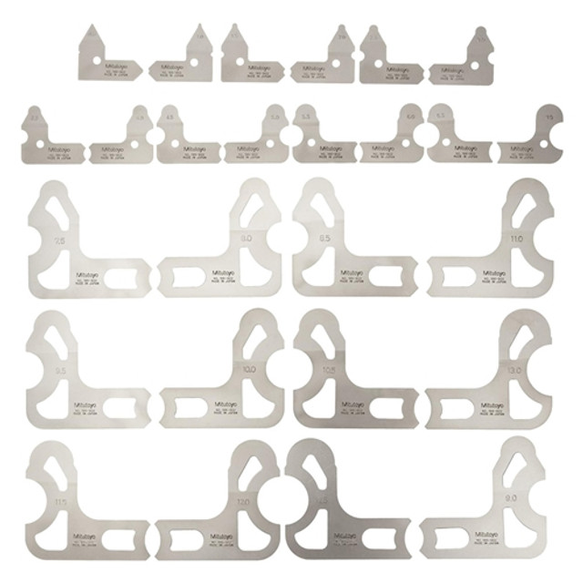 Mitutoyo Radius Gage Set 0.5-13mm