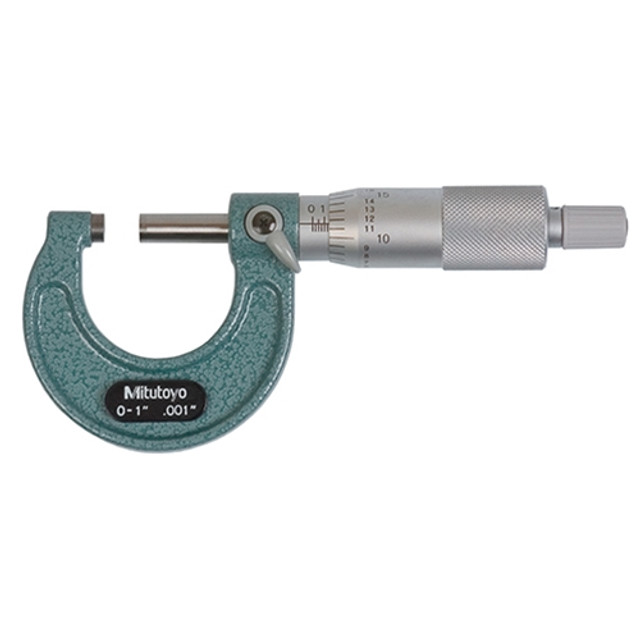 Mitutoyo Vernier Outside Micrometer 0-1" Ratchet Stop