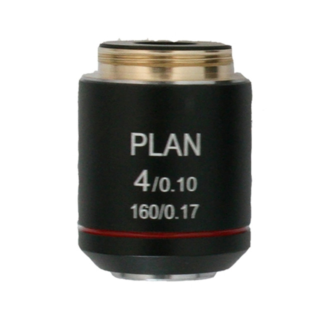 Plan Achromat 4x Microscope Objective Lens 160mm Tube Length