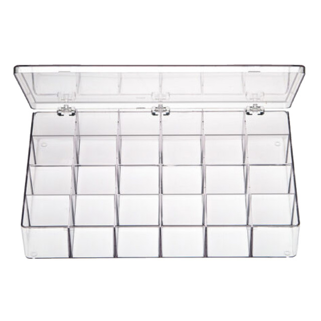 Partitioned 24 Compartment Rectangular Box 13.13" x 9"