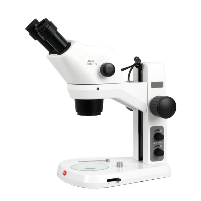 Motic SMZ-172 Stereo Zoom Microscope on LED Stand