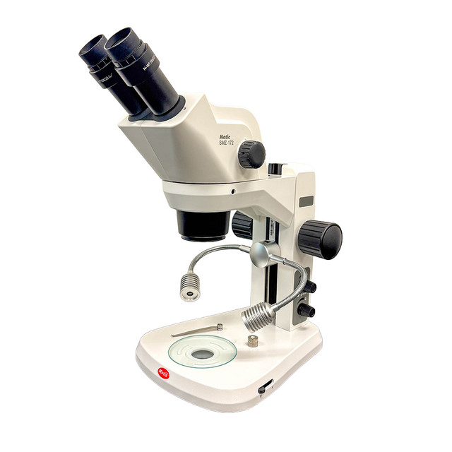 Motic SMZ-172 Stereo Zoom Microscope with Single Spot Illuminator