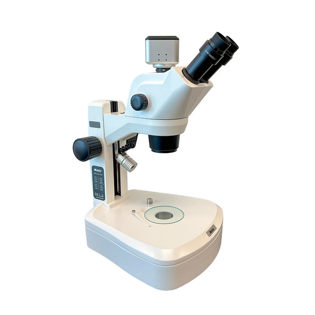 WiFi Digital Stereo Zoom Microscope on BF/DF Stand with Single Spot