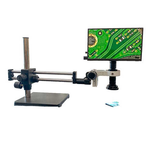 Zoom Lens Digital Microscope 15x - 154x on Ball Bearing Boom Stand