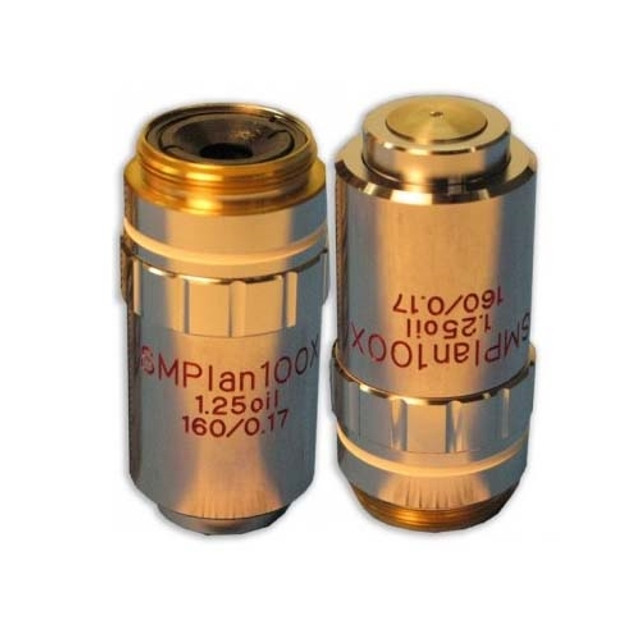 100x Semi-Plan Strain Free Polarizing Microscope Objective 100x Semi-Plan Strain Free Polarizing Microscope Objective