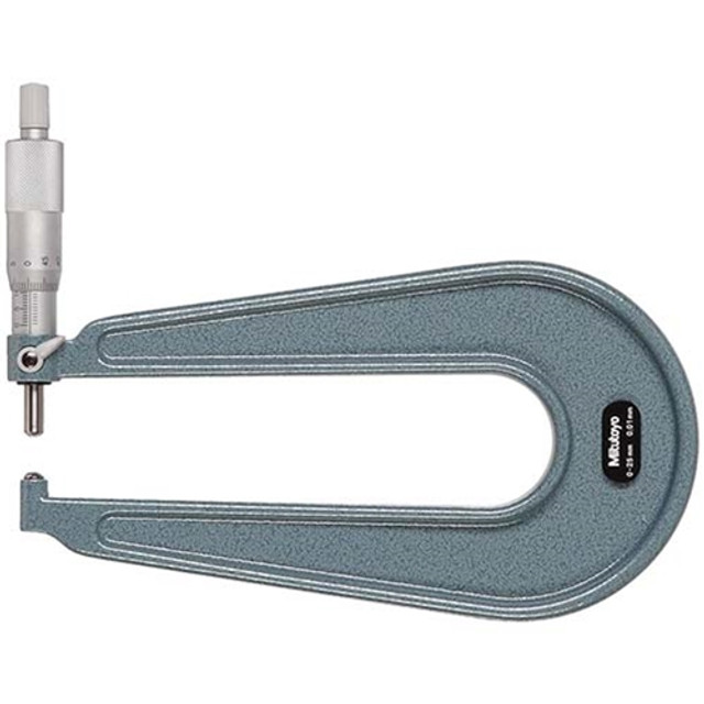 Mitutoyo Vernier Sheet Metal Micrometer 0-25mm Spherical Anvil and Spindle Mitutoyo Vernier Sheet Metal Micrometer 0-25mm Spherical Anvil and Spindle