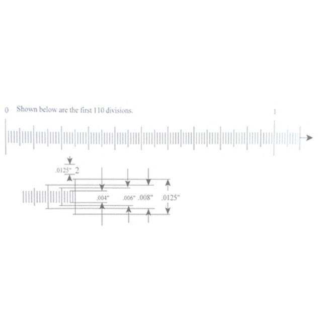Stage Micrometer 25mm - 2500 Divisions KR838