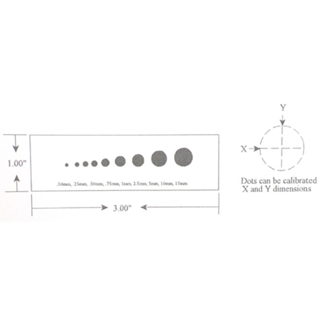 Stage Micrometer 9 Dots KR875 Stage Micrometer 9 Dots KR875