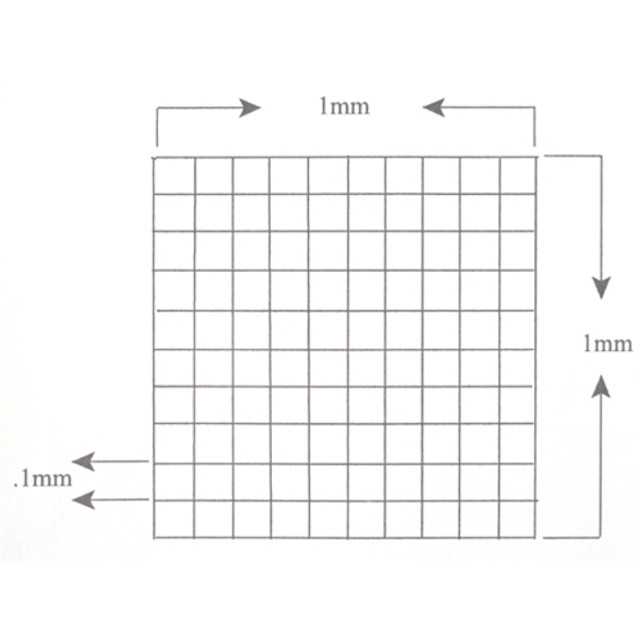 Reticle Grid 0.1mm Squares 100 Total Reticle Grid 0.1mm Squares 100 Total