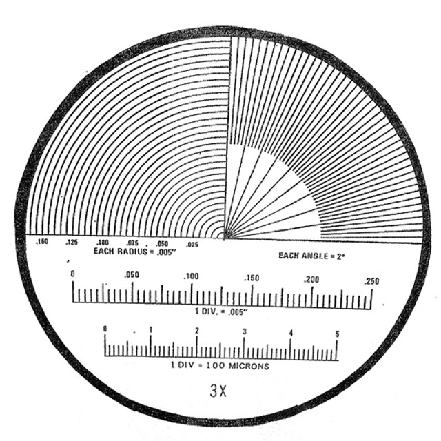 Reticle Comparator for 3x Objective Reticle Comparator for 3x Objective