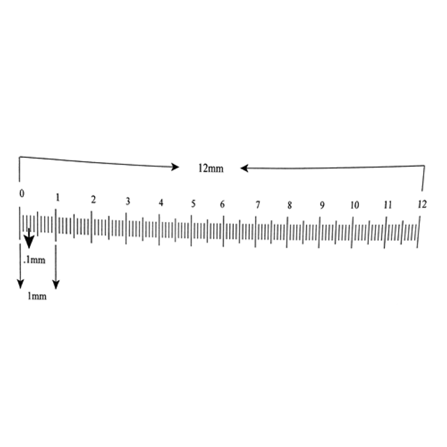 Reticle Ruler 12mm 120 Divisions