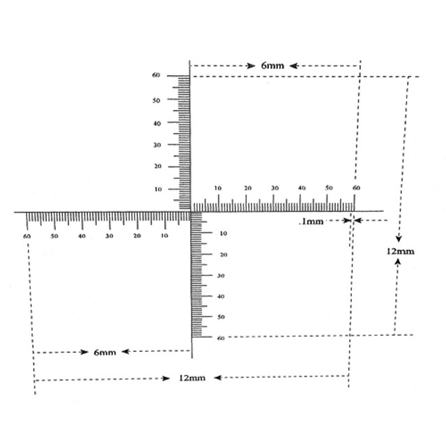 Reticle Pinwheel 12mm 120 Divisions Reticle Pinwheel 12mm 120 Divisions
