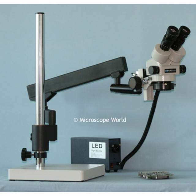 Meiji EMZ-5 Stereo Zoom Microscope Articulated Arm Stand