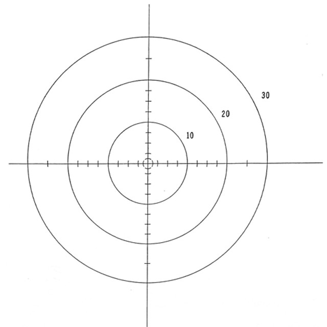 Reticle 3 Concentric Circles 0.20 - 0.40 - 0.60 Inch Reticle 3 Concentric Circles 0.20 - 0.40 - 0.60 Inch