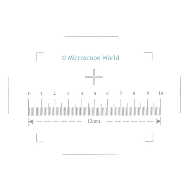 Reticle Photo 10mm in 100 Divisions with Brackets Reticle Photo 10mm in 100 Divisions with Brackets