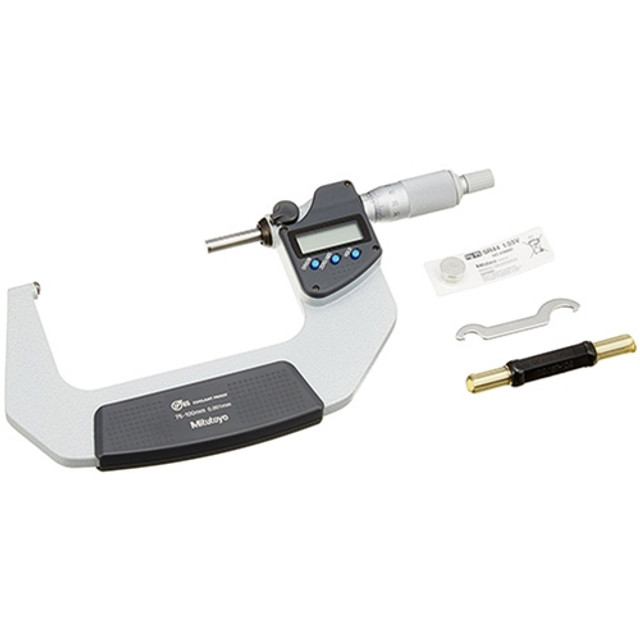 Mitutoyo Spherical Face Flat Spindle Micrometer 75-100mm