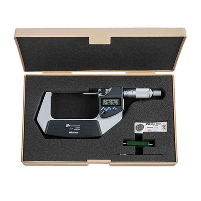 Mitutoyo Spherical Face Flat Spindle Micrometer 2-3" / 50.8-76.2mm Mitutoyo Spherical Face Flat Spindle Micrometer 2-3" / 50.8-76.2mm