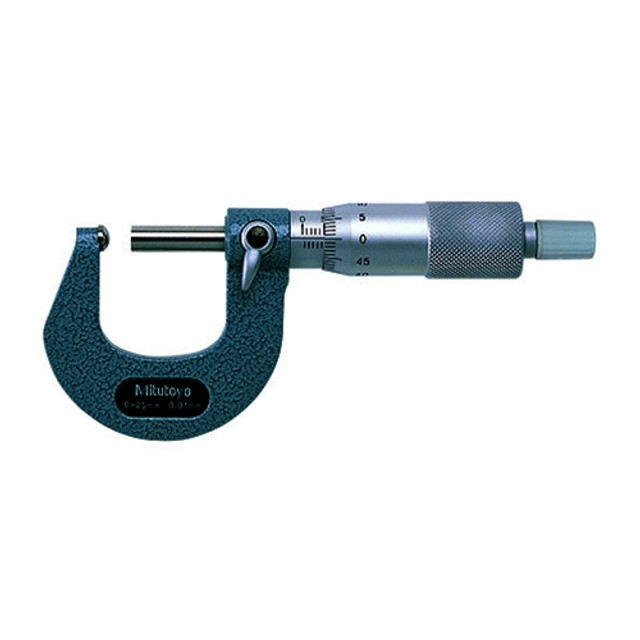 Mitutoyo Spherical Face Flat Spindle Vernier Micrometer 0-25mm Mitutoyo Spherical Face Flat Spindle Vernier Micrometer 0-25mm