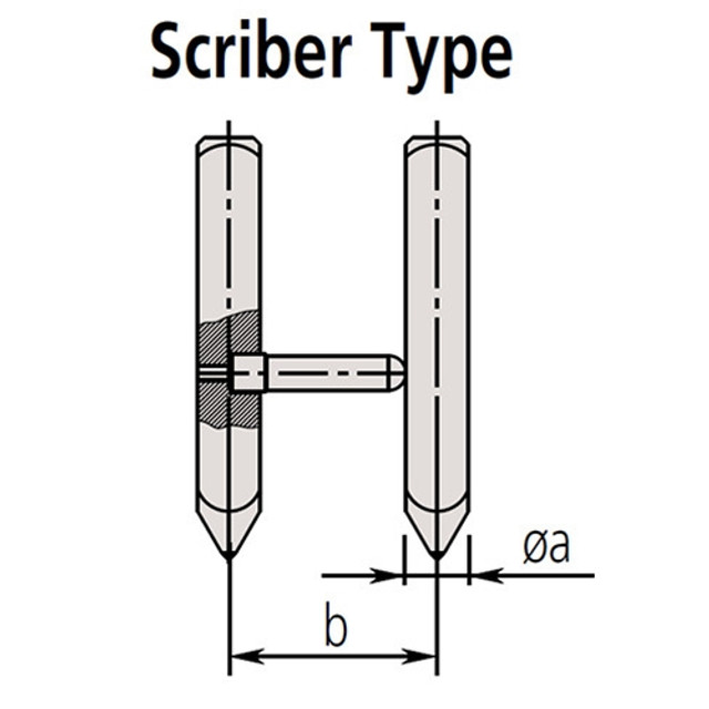 Mitutoyo Caliper Interchangeable Scriber Jaws