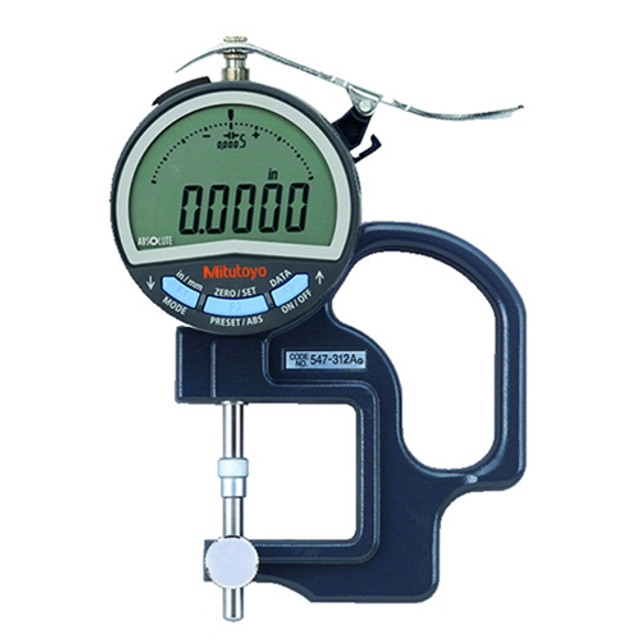 Mitutoyo Reverse Anvil Digital Thickness Gage 0-0.47" / 0-12mm Mitutoyo Reverse Anvil Digital Thickness Gage 0-0.47" / 0-12mm
