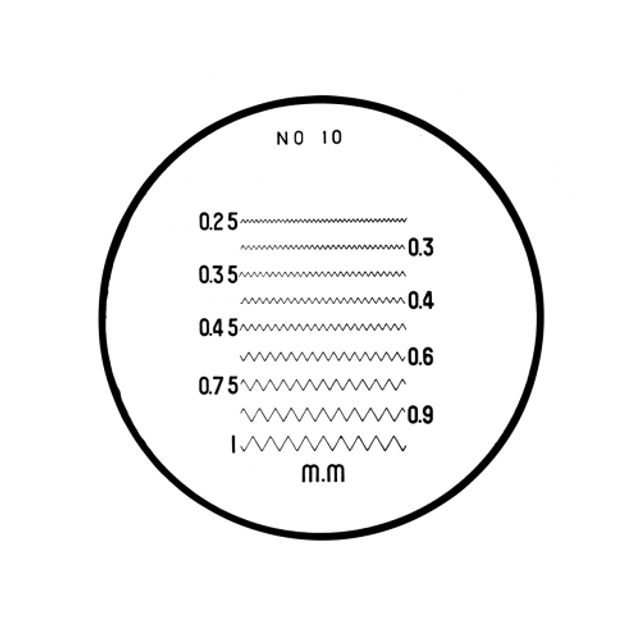 Reticle Comparator: Thread Pitches Metric Reticle Comparator: Thread Pitches Metric