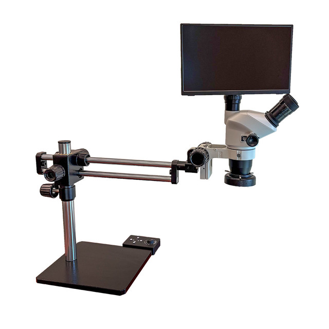 High Resolution Stereo Zoom Ball Bearing HD Digital Microscope
