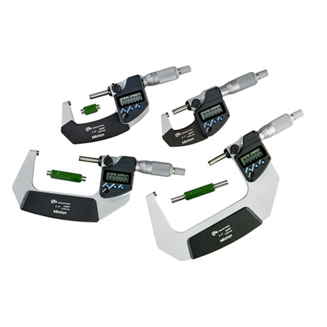 Mitutoyo Digimatic Coolant Proof 4-Piece Micrometer Set 0-4" / 0-101.6mm Mitutoyo Digimatic Coolant Proof 4-Piece Micrometer Set 0-4" / 0-101.6mm
