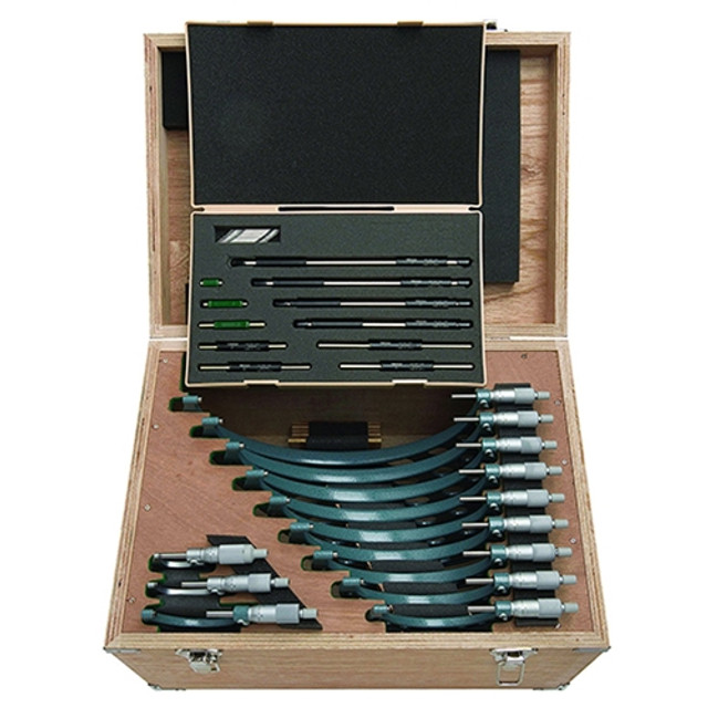 Mitutoyo Vernier Outside Micrometer 12-Piece Set 0-12" Mitutoyo Vernier Outside Micrometer 12-Piece Set 0-12"