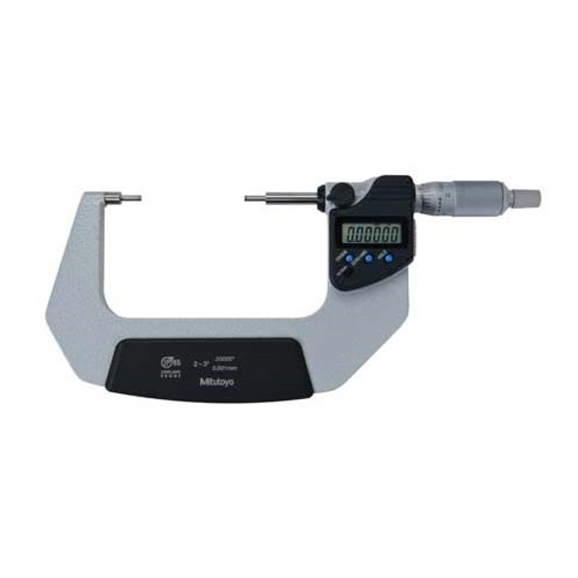Mitutoyo Digimatic 10mm Spline Micrometer 2-3" / 50.8-76.2mm Mitutoyo Digimatic 10mm Spline Micrometer 2-3" / 50.8-76.2mm