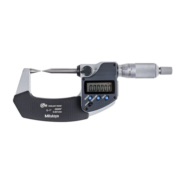 Mitutoyo Digimatic 30 Degree Point Micrometer 0-1" / 0-25.4mm Mitutoyo Digimatic 30 Degree Point Micrometer 0-1" / 0-25.4mm