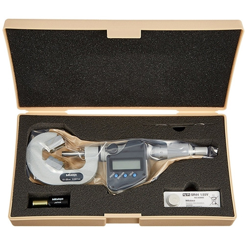 Mitutoyo 314-251-30 Digimatic V-Anvil Micrometer 1-15mm 3 Flutes