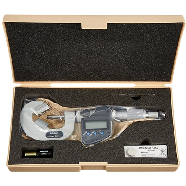 Mitutoyo Digimatic V-Anvil 3 Flutes Micrometer 10-25mm Groove Mitutoyo Digimatic V-Anvil 3 Flutes Micrometer 10-25mm Groove