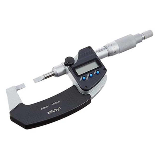 Mitutoyo Digital Blade Micrometer 0-25mm 3mm Blade Mitutoyo Digital Blade Micrometer 0-25mm 3mm Blade