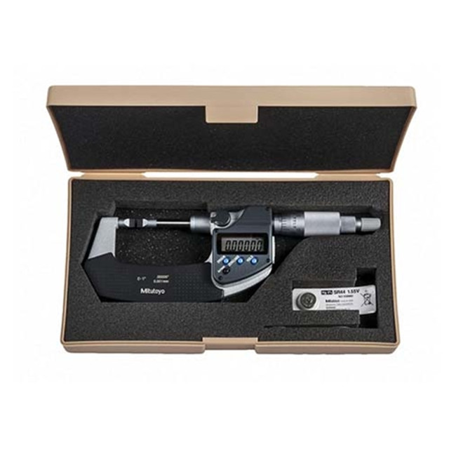 Mitutoyo Digital Blade Micrometer 0-1" / 0-25.4mm 4mm Carbide Blade Mitutoyo Digital Blade Micrometer 0-1" / 0-25.4mm 4mm Carbide Blade