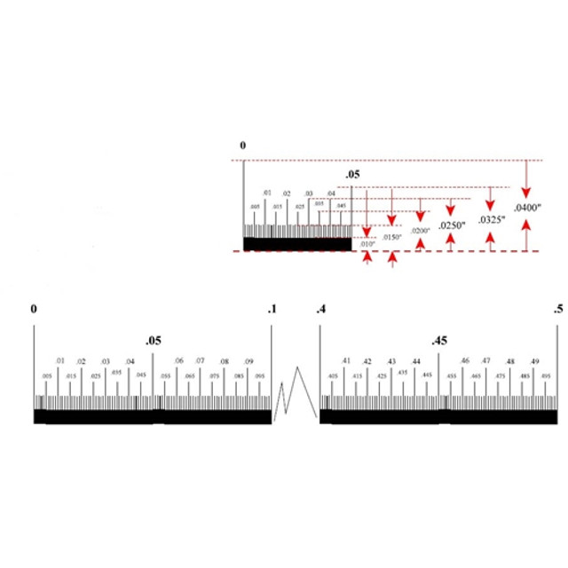 Stage Micrometer 0.5" in 5000 divisions KR896 Stage Micrometer 0.5" in 5000 divisions KR896