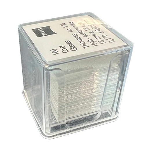 ZEISS High Performance Cover Glass 18x18 Qty 100