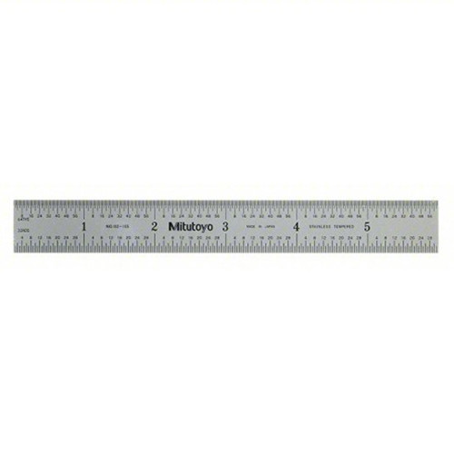 Mitutoyo Wide Rigid Steel Rule 6" / 150mm
