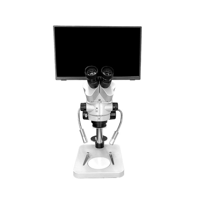 Richter Optica S6LCD-SPS Stereo Zoom Microscope 7x-45x Dual Pipe Light