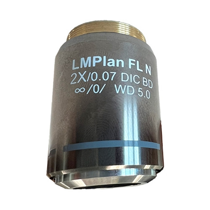 Brightfield Darkfield Semi Apochromat DIC 2x Microscope Objective