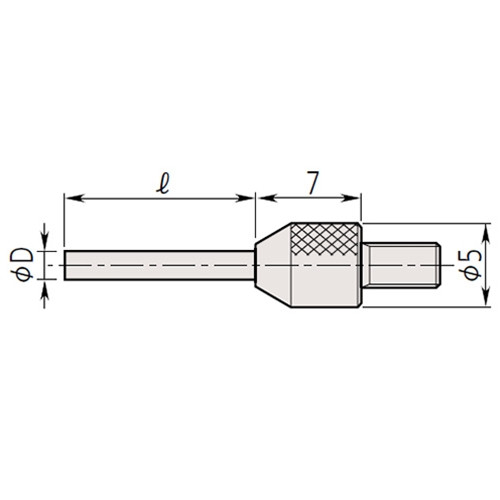 Mitutoyo Carbide 2mm Needle Point Stylus for Mu Checker Cartridge Head Probes