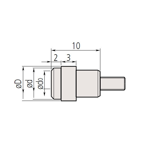 Mitutoyo Carbide Flat Point Stylus for Mu Checker Cartridge Head Probes