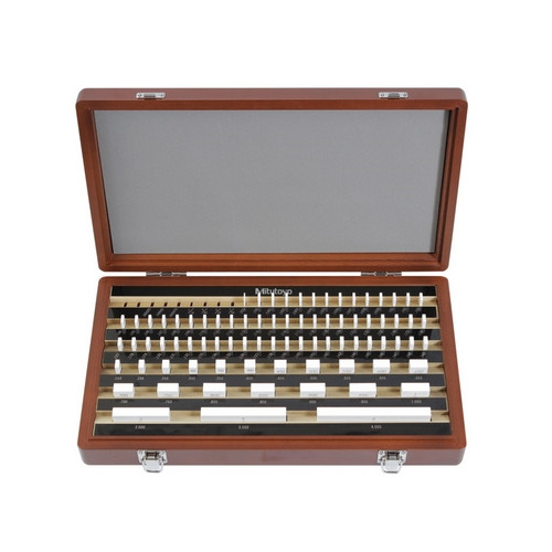 Mitutoyo Rectangular CERA Gage Inch Block Set, 81 Blocks