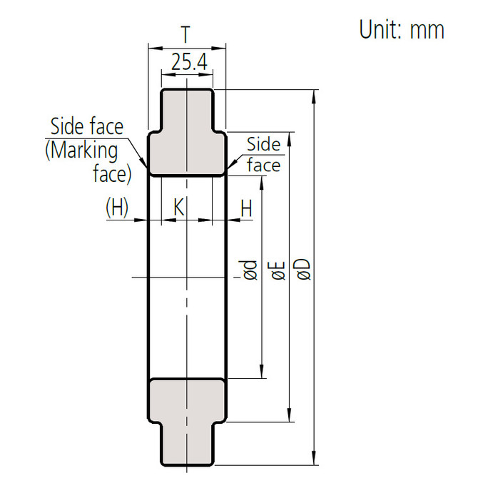 Mitutoyo Steel Setting Ring 0.5"