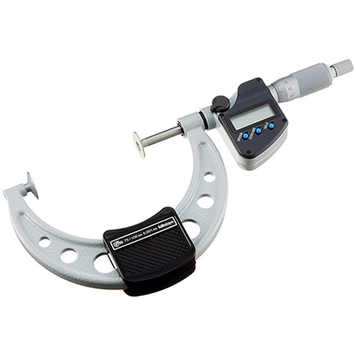 Mitutoyo Digital Disk Micrometer 75-100mm Rotating Spindle