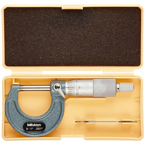 Mitutoyo Vernier Outside Micrometer 0-1" Ratchet Stop